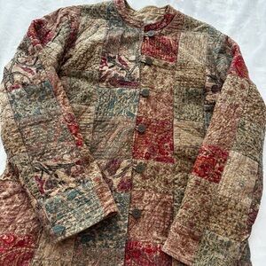david brooks Quilted Patchwork Utility Jacket size M